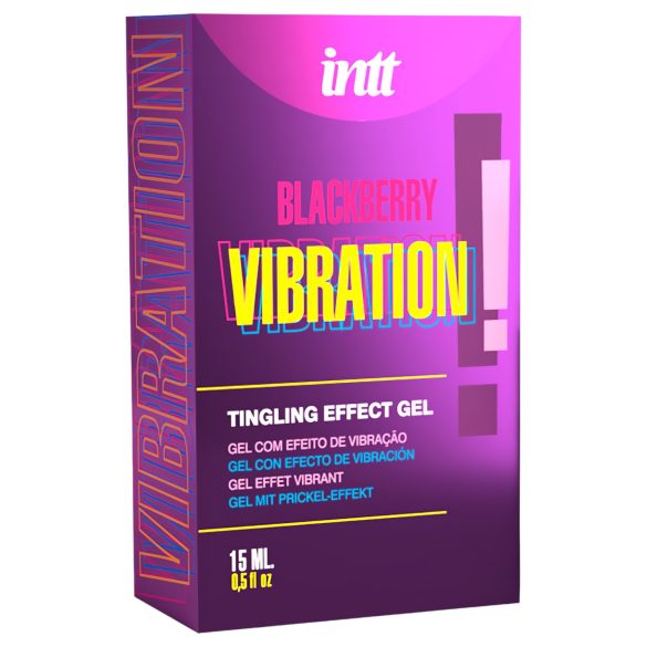 Intt Vibration! - vibrator lichid stimulare - zmeură - 15ml