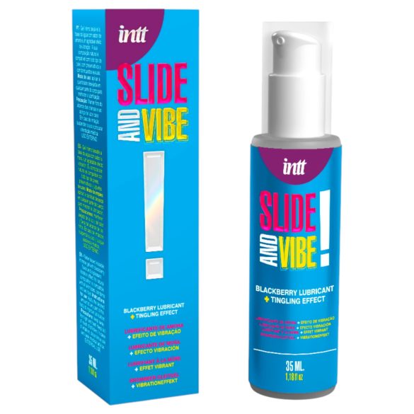 Intt - gel lubrifiant intim comestibil cu efect de furnicături - mure (35ml)