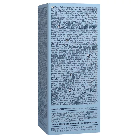 Mister Size - gel întârziere ejaculare - 50ml