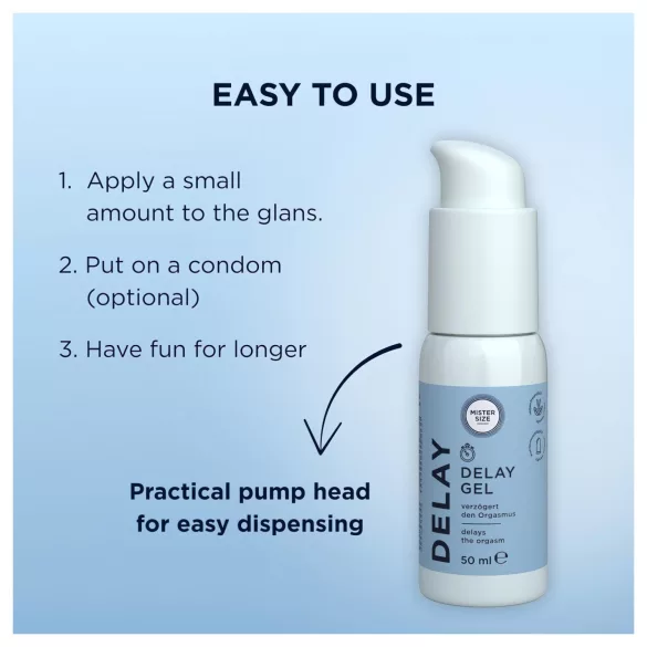 Mister Size - gel întârziere ejaculare - 50ml