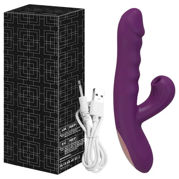 AlvUp - vibrator pentru punctul G cu împingere (mov)
