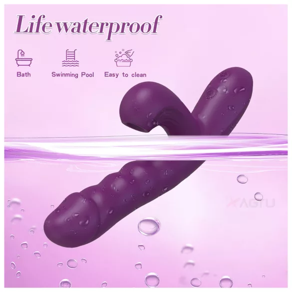 AlvUp - vibrator pentru punctul G cu împingere (mov)