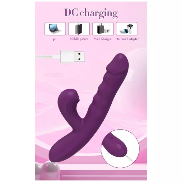 AlvUp - vibrator pentru punctul G cu împingere (mov)