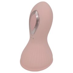   Lonely - vibrator de piept reîncărcabil, rezistent la apă, cu aspirație și lingere (roz)
