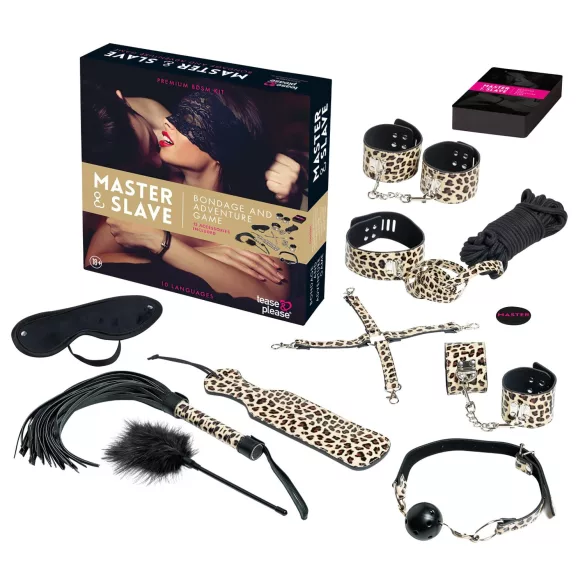 tease & please - Master & Slave - set premium de aventuri BDSM pentru cupluri (13 piese)