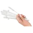 Straw Willy - paie cu penis - sticlă transparentă - set 4 bucăți
