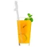 Straw Willy - paie cu penis - sticlă transparentă - set 4 bucăți
