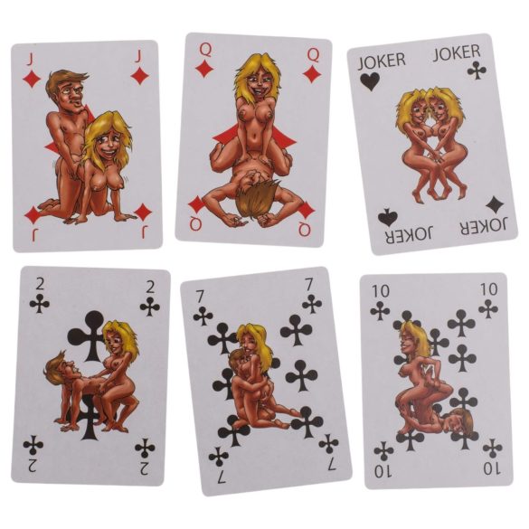 Kama Sutra - set cărți de joc amuzante - 24 bucăți