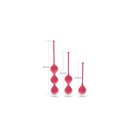 Cotoxo Belle - set de gheișă din 3 piese (roșu)