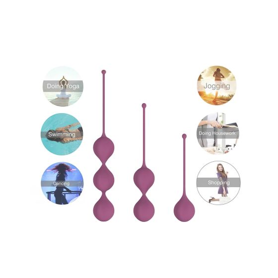 Cotoxo Belle - Set de 3 mingi pentru gecko (violet)