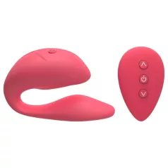   Cotoxo Cupid 2 - vibrator pentru cuplu cu telecomandă - roșu
