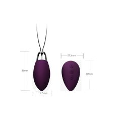   Cotoxo Fire 2 - oul vibrator cu telecomandă reîncărcabilă (violet închis)