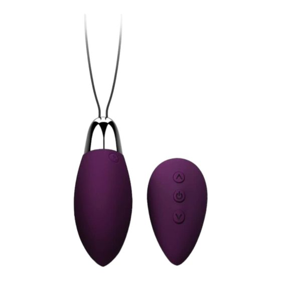 Cotoxo Fire 2 - oul vibrator cu telecomandă reîncărcabilă (violet închis)