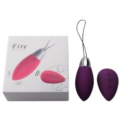   Cotoxo Fire 2 - oul vibrator cu telecomandă reîncărcabilă (violet închis)