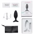 Lovense Hush 2 M - Vibrator anal controlat prin aplicație (45 mm, negru)