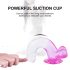 Sunfo - dildo ventuzat cu testicule - 22cm (transparent-violet)