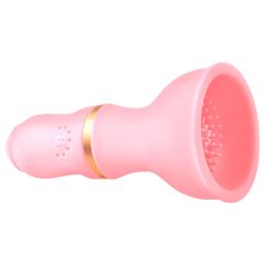   Sunfo - stimulator de sfârcuri cu vibrații, reîncărcabil (roz)