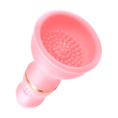   Sunfo - acumulator, stimulator vibrator pentru sfârcuri (roz)