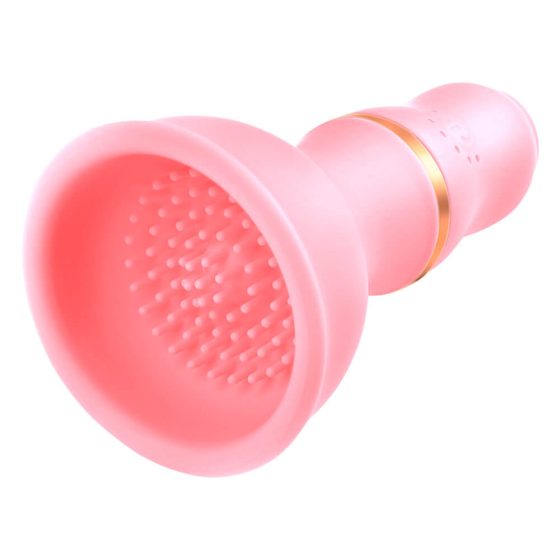 Sunfo - acumulator, stimulator vibrator pentru sfârcuri (roz)