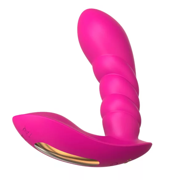 Sunfo - Vibrator purtabil controlat prin aplicație (roz)