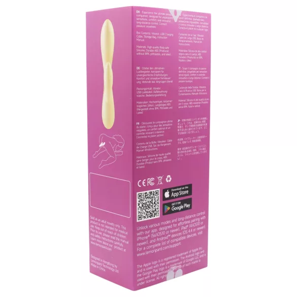 LP Jessica - vibrator inteligent cu braț clitoridian (galben)