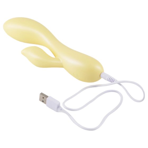 LP Jessica - vibratoare smart, impermeabil cu ramă pentru clitoral (galben metalizat)