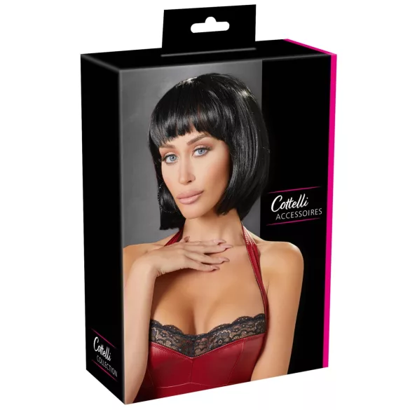 Cottelli - Perucă domina - păr lung negru