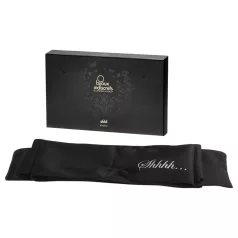   Bijoux Indiscrets Shhh Blindfold - eșarfă de bondage din satin premium (neagră)