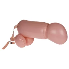 Cock Fighting - dildo cu curea gonflabil - natur