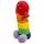 Penis de pluș - 30 cm - curcubeu