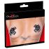 Cottelli - autocolante negre cu piercing pentru sâni