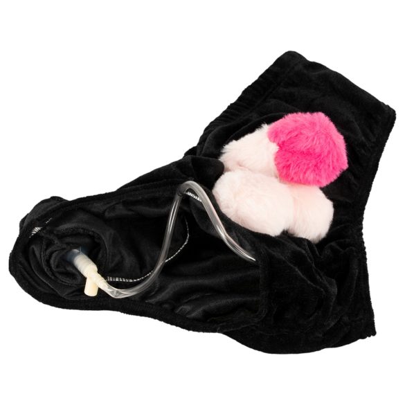 Chiloți cu pompă și penis (negru)