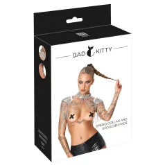Bad Kitty - ornament de umăr cu lanț (argintiu)