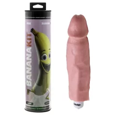Bananakit - set pentru copiere penis cu vibrator (roz)