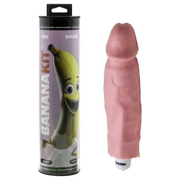 Bananakit - set pentru copiere penis cu vibrator (roz)