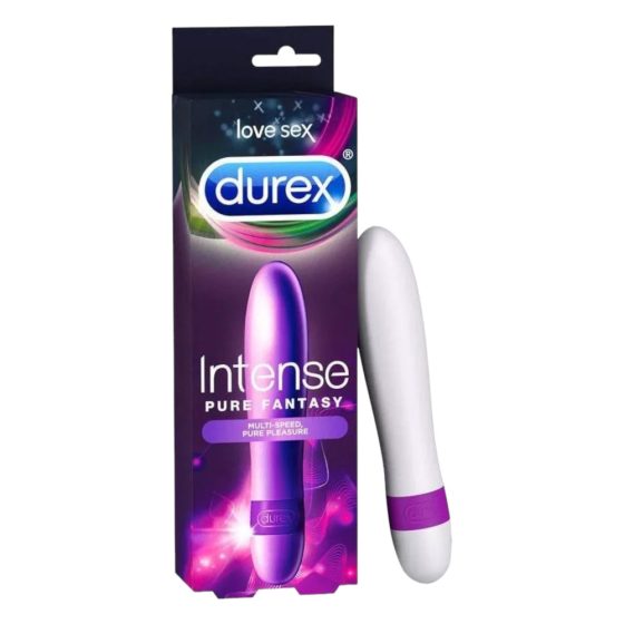 Durex Intense Pure Fantasy - vibrator în formă de tijă (alb) -