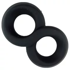   Pulselock Taur - inel dublu pentru penis și testicule (negru) - 20 mm