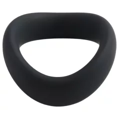   Pulselock Cocktura - inel penian răsucit din silicon (negru) - 45 mm