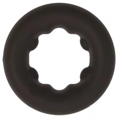   Pulselock Cocktura - inel pentru penis din silicon cu buline (negru) - 27 mm