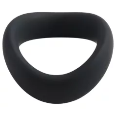   Pulselock Cocktura - inel pentru penis din silicon răsucit (negru) - 47,5 mm