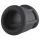 Pulselock Cocktura - inel penian din silicon striat (negru) - 30 mm