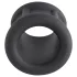 Pulselock Cocktura - inel penian din silicon striat (negru) - 30 mm