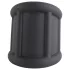 Pulselock Cocktura - inel penian din silicon striat (negru) - 30 mm