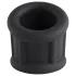 Pulselock Cocktura - inel penian din silicon striat (negru) - 30 mm