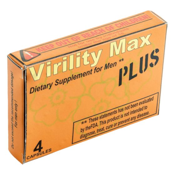 Virility Max Plus - supliment alimentar capsulă pentru bărbați (4 buc)