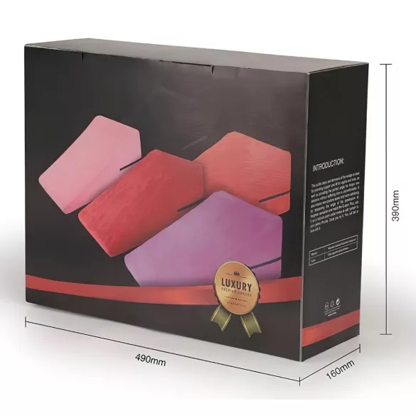 Set pernă sexuală Desirel Magic Pillow înclinată - mică + mare (roșu)