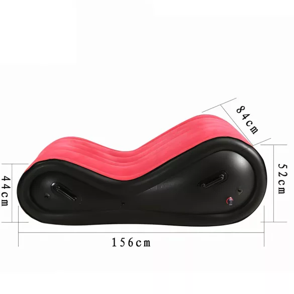 Perna Magic Desirel - Mobilier sexual BDSM gonflabil - cu cătușe (roșu)
