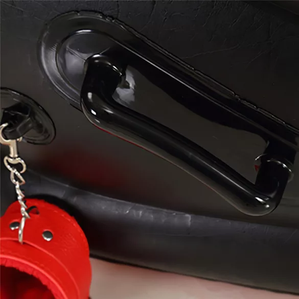 Perna Magic Desirel - Mobilier sexual BDSM gonflabil - cu cătușe (roșu)