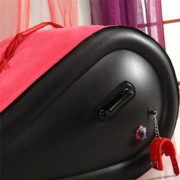 Perna Magic Desirel - Mobilier sexual BDSM gonflabil - cu cătușe (roșu)