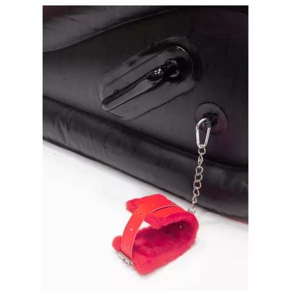 Perna Magic Desirel - Mobilier sexual BDSM gonflabil - cu cătușe (roșu)